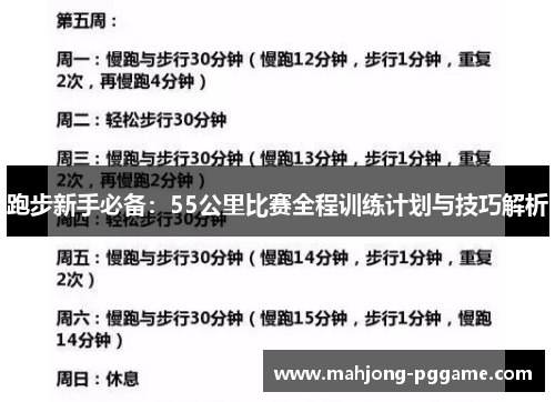 跑步新手必备：55公里比赛全程训练计划与技巧解析